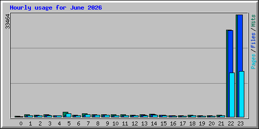 Hourly usage for June 2026